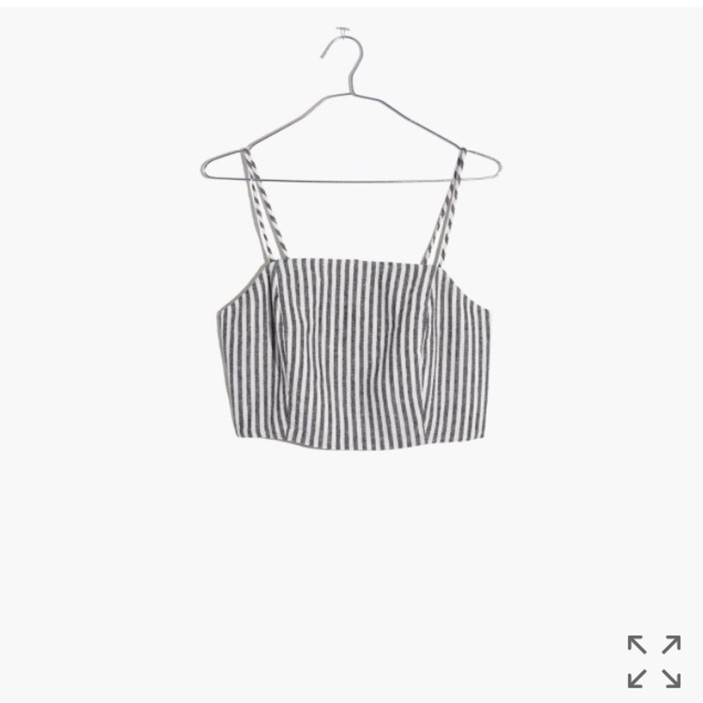 Madewell crop top in Rhoda stripe